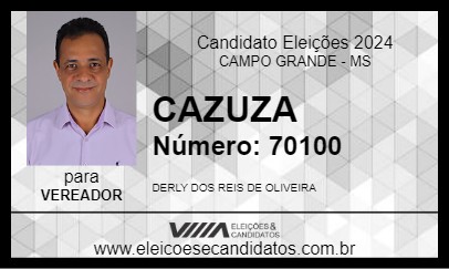 Candidato CAZUZA 2024 - CAMPO GRANDE - Eleições