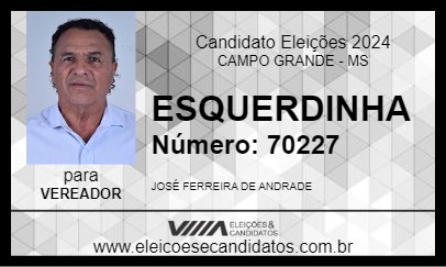 Candidato ESQUERDINHA 2024 - CAMPO GRANDE - Eleições