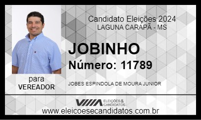 Candidato JOBINHO 2024 - LAGUNA CARAPÃ - Eleições