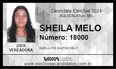 Candidato SHEILA MELO 2024 - AQUIDAUANA - Eleições