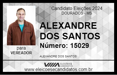 Candidato ALEXANDRE DOS SANTOS 2024 - DOURADOS - Eleições