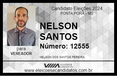 Candidato NELSON SANTOS 2024 - PONTA PORÃ - Eleições