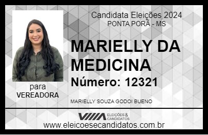 Candidato MARIELLY BUENO 2024 - PONTA PORÃ - Eleições