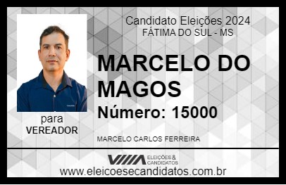 Candidato MARCELO DO MAGOS 2024 - FÁTIMA DO SUL - Eleições