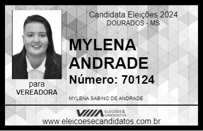 Candidato MYLENA ANDRADE 2024 - DOURADOS - Eleições