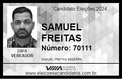 Candidato SAMUEL FREITAS 2024 - DOURADOS - Eleições