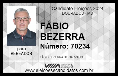 Candidato FÁBIO BEZERRA 2024 - DOURADOS - Eleições