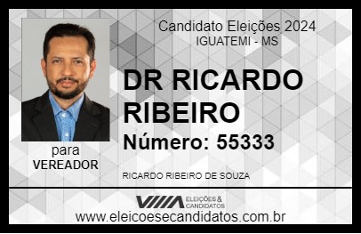 Candidato DR RICARDO RIBEIRO 2024 - IGUATEMI - Eleições