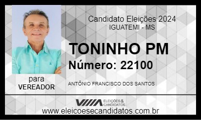 Candidato TONINHO 2024 - IGUATEMI - Eleições