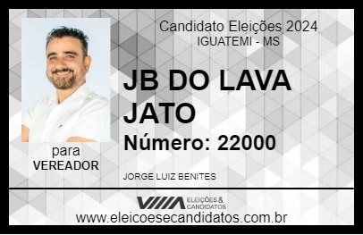 Candidato JB DO LAVA JATO 2024 - IGUATEMI - Eleições