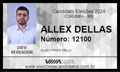 Candidato ALLEX  DELLAS 2024 - CORUMBÁ - Eleições