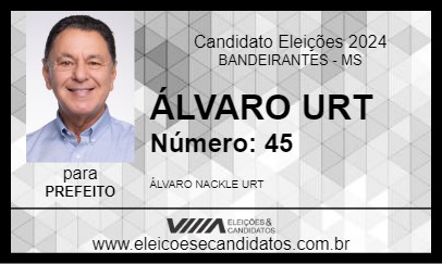 Candidato ÁLVARO URT 2024 - BANDEIRANTES - Eleições