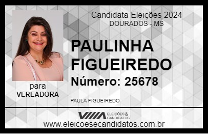 Candidato PAULINHA FIGUEIREDO 2024 - DOURADOS - Eleições