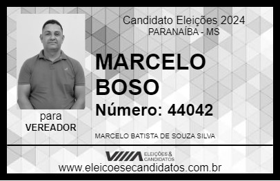 Candidato MARCELO BOSO 2024 - PARANAÍBA - Eleições