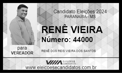 Candidato RENÊ VIEIRA 2024 - PARANAÍBA - Eleições