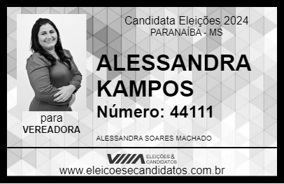 Candidato ALESSANDRA KAMPOS 2024 - PARANAÍBA - Eleições