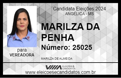 Candidato MARILZA DA PENHA 2024 - ANGÉLICA - Eleições