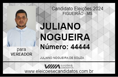 Candidato JULIANO NOGUEIRA 2024 - FIGUEIRÃO - Eleições