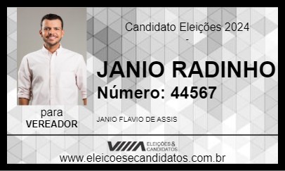 Candidato JANIO RADINHO 2024 - FIGUEIRÃO - Eleições