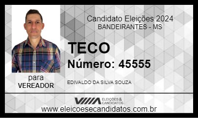 Candidato TECO 2024 - BANDEIRANTES - Eleições