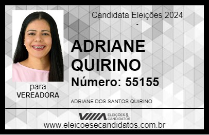 Candidato ADRIANE QUIRINO 2024 - AQUIDAUANA - Eleições