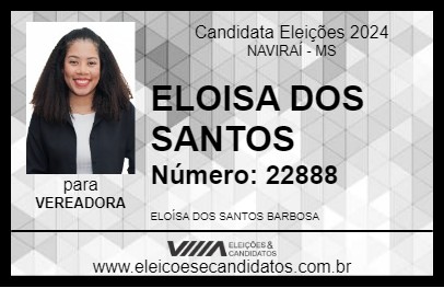 Candidato ELOISA DOS SANTOS 2024 - NAVIRAÍ - Eleições