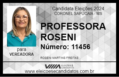 Candidato PROFESSORA ROSENI 2024 - CORONEL SAPUCAIA - Eleições