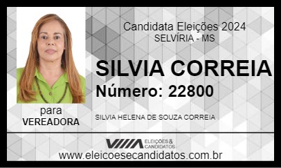 Candidato SILVIA CORREIA 2024 - SELVÍRIA - Eleições