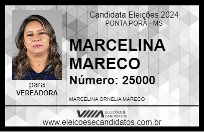 Candidato MARCELINA MARECO 2024 - PONTA PORÃ - Eleições