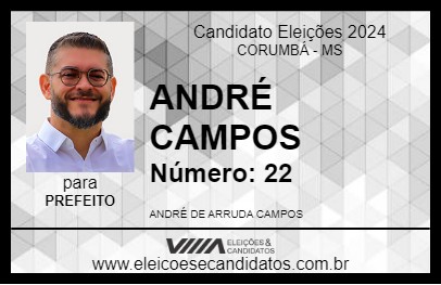 Candidato ANDRÉ CAMPOS 2024 - CORUMBÁ - Eleições