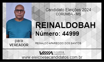 Candidato REINALDOBAH 2024 - CORUMBÁ - Eleições