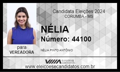 Candidato NÉLIA  2024 - CORUMBÁ - Eleições