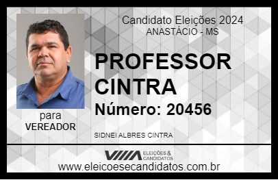 Candidato PROFESSOR CINTRA 2024 - ANASTÁCIO - Eleições