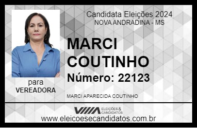 Candidato MARCI COUTINHO 2024 - NOVA ANDRADINA - Eleições