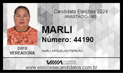 Candidato MARLI 2024 - ANASTÁCIO - Eleições