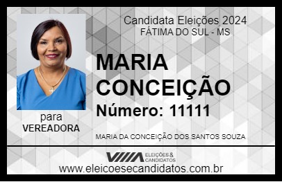 Candidato MARIA CONCEIÇÃO 2024 - FÁTIMA DO SUL - Eleições