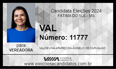 Candidato VAL 2024 - FÁTIMA DO SUL - Eleições