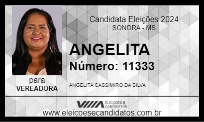 Candidato ANGELITA 2024 - SONORA - Eleições