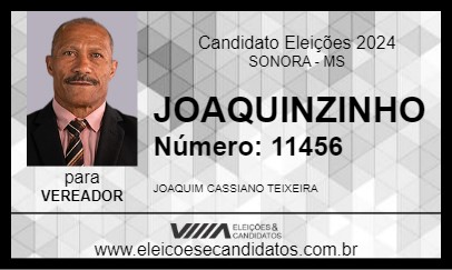 Candidato JOAQUINZINHO 2024 - SONORA - Eleições