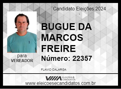 Candidato BUGUE DA MARCOS FREIRE 2024 - DOIS IRMÃOS DO BURITI - Eleições