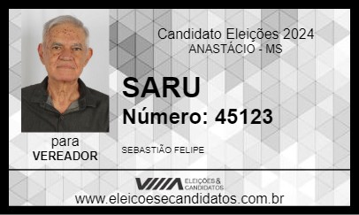 Candidato SARU 2024 - ANASTÁCIO - Eleições