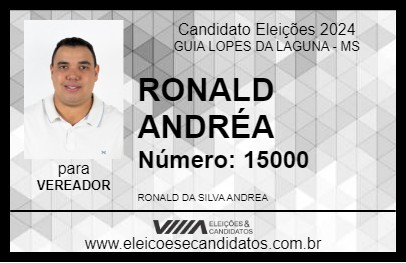 Candidato RONALD ANDRÉA 2024 - GUIA LOPES DA LAGUNA - Eleições