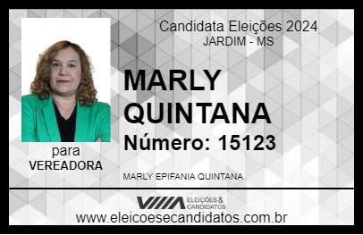 Candidato MARLY QUINTANA  2024 - JARDIM - Eleições