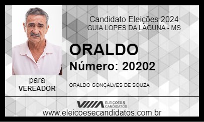 Candidato ORALDO 2024 - GUIA LOPES DA LAGUNA - Eleições