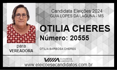 Candidato OTILIA CHERES 2024 - GUIA LOPES DA LAGUNA - Eleições