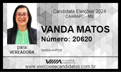 Candidato VANDA MATOS 2024 - CAARAPÓ - Eleições