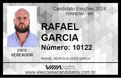 Candidato RAFAEL GARCIA 2024 - IVINHEMA - Eleições