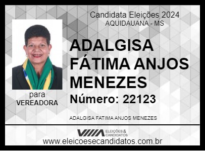 Candidato PROFESSORA ADALGISA 2024 - AQUIDAUANA - Eleições