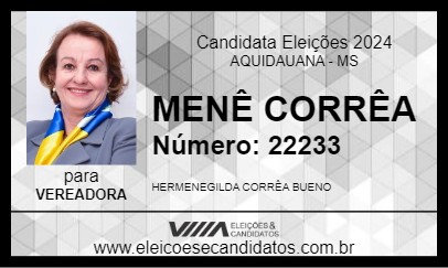 Candidato MENÊ CORRÊA 2024 - AQUIDAUANA - Eleições