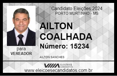 Candidato AILTON COALHADA 2024 - PORTO MURTINHO - Eleições